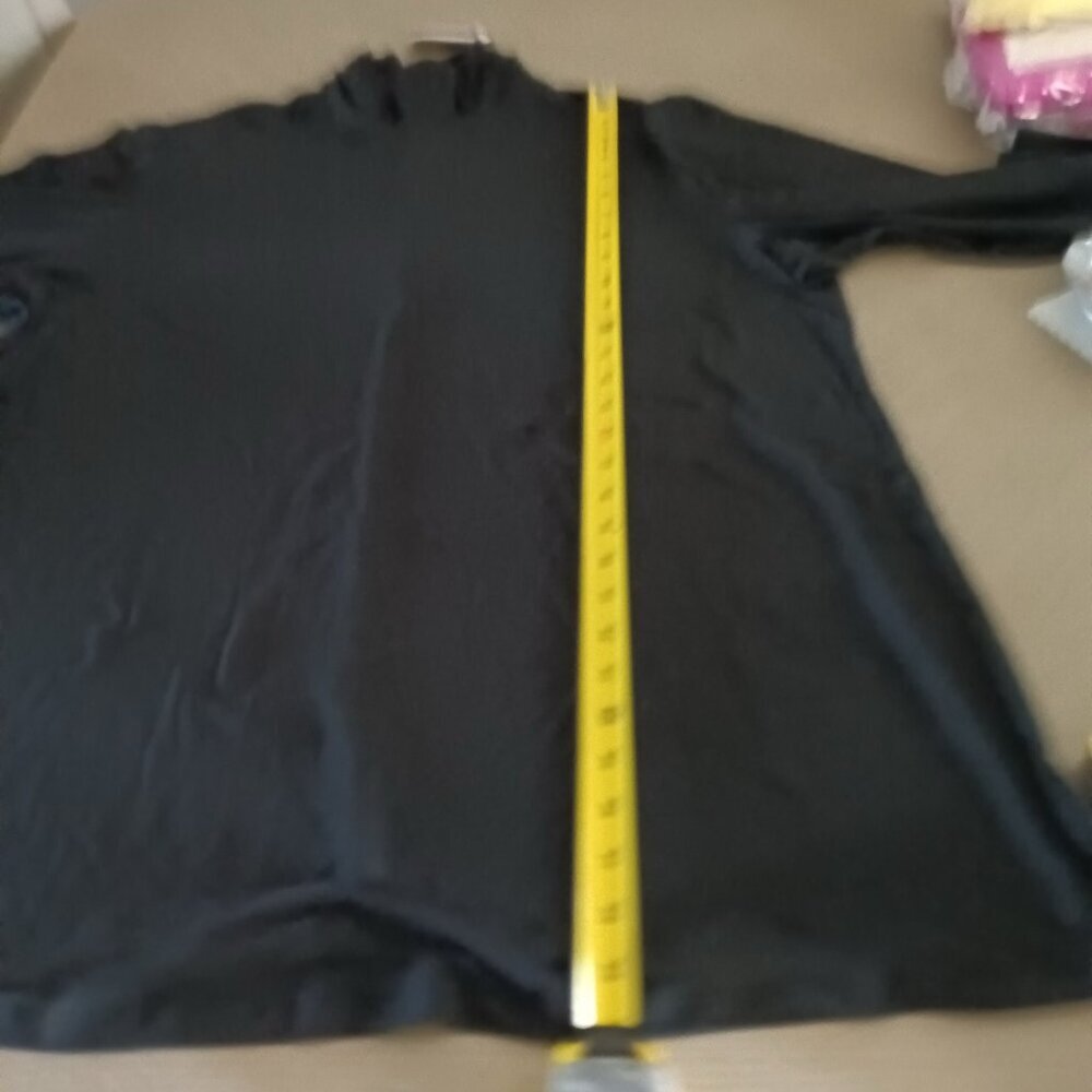 Lane Bryant NWT Black Mock Neck Long Sleeve Lightweight Pullover Top Sz 22 - Picture 6 of 8